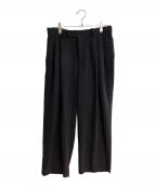 MARKAWAREマーカウェア）の古着「DOUBLE PLEATED TROUSERS/ダブル プリーツ トラウザーズ」｜ブラック
