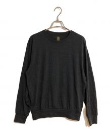 BATONER×UNITED ARROWS（バトナ―×ユナイテッドアローズ）の古着「ウール クルーネック Tシャツ」｜ブラック