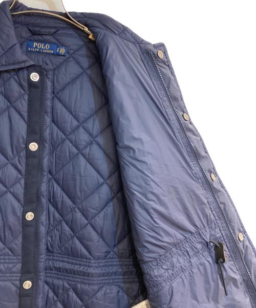 POLO RALPH LAUREN（ポロ・ラルフローレン）POLO RALPH LAUREN (ポロ・ラルフローレン) キルティング中綿コート ネイビー サイズ:XSの古着・服飾アイテム