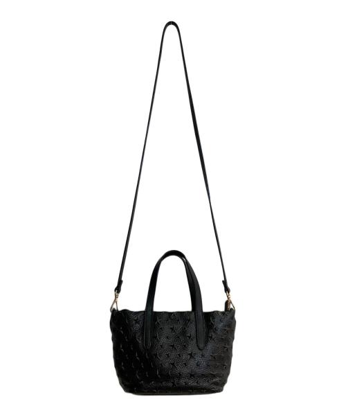 JIMMY CHOO（ジミーチュウ）JIMMY CHOO (ジミーチュウ) MINISARA2WAYショルダーバッグ ブラックの古着・服飾アイテム