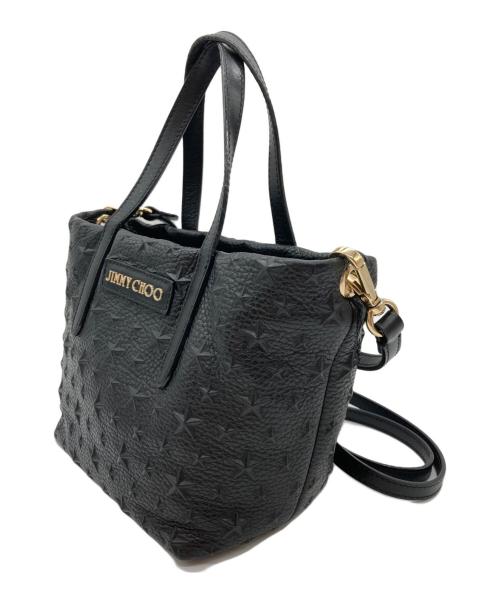 JIMMY CHOO（ジミーチュウ）JIMMY CHOO (ジミーチュウ) MINISARA2WAYショルダーバッグ ブラックの古着・服飾アイテム