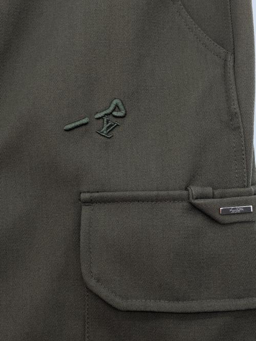 LOUIS VUITTON（ルイ ヴィトン）LOUIS VUITTON (ルイ ヴィトン) パネルカーゴパンツ グリーン サイズ:36の古着・服飾アイテム