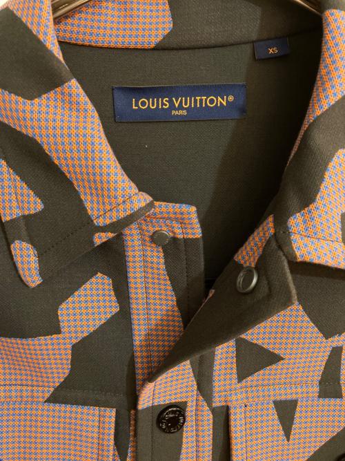 LOUIS VUITTON（ルイ ヴィトン）LOUIS VUITTON (ルイ ヴィトン) 23SSダブルフェイスオーバーシャツジャケット ブラック×ピンク サイズ:XSの古着・服飾アイテム