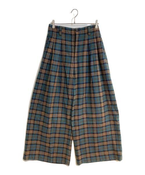 MAISON SPECIAL（メゾンスペシャル）MAISON SPECIAL (メゾンスペシャル) Two-Tucks Wide Baggy Pants/ツーラックワイドバギーパンツ グリーン サイズ:2の古着・服飾アイテム