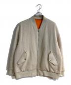 UNDERCOVERアンダーカバー）の古着「MOHAIR SHAGGY BIG MA-1」｜ホワイト