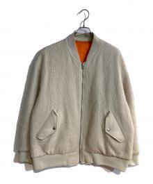 UNDERCOVER（アンダーカバー）の古着「MOHAIR SHAGGY BIG MA-1」｜ホワイト