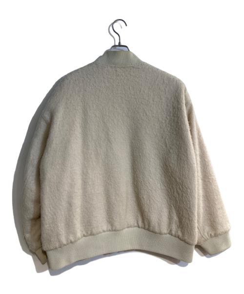 UNDERCOVER（アンダーカバー）UNDERCOVER (アンダーカバー) MOHAIR SHAGGY BIG MA-1 ホワイト サイズ:3の古着・服飾アイテム