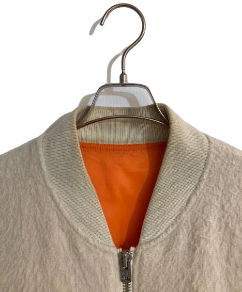 UNDERCOVER（アンダーカバー）UNDERCOVER (アンダーカバー) MOHAIR SHAGGY BIG MA-1 ホワイト サイズ:3の古着・服飾アイテム
