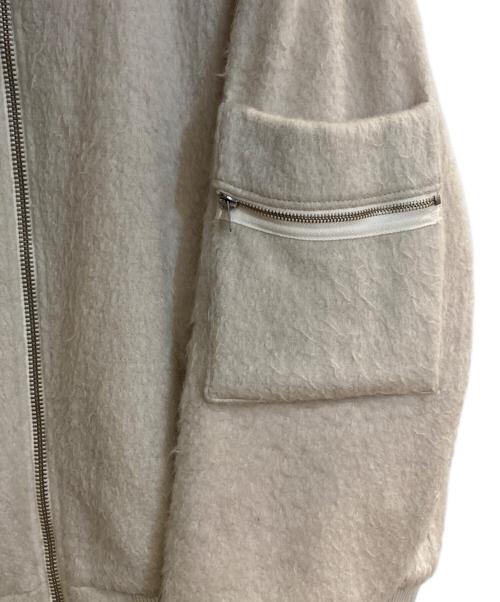 UNDERCOVER（アンダーカバー）UNDERCOVER (アンダーカバー) MOHAIR SHAGGY BIG MA-1 ホワイト サイズ:3の古着・服飾アイテム