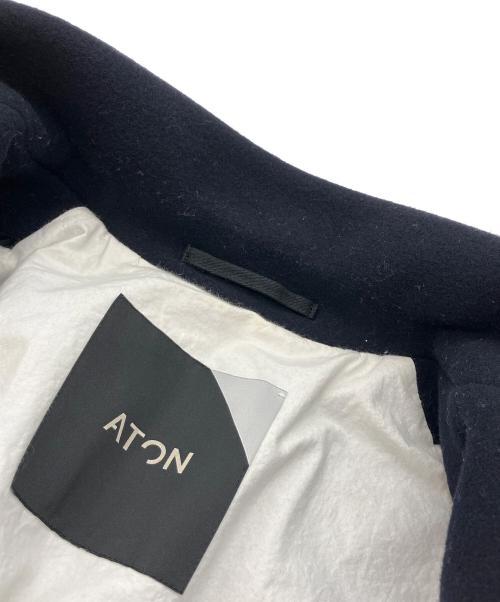 ATON（エイトン）ATON (エイトン) AIR DOUBLE MELTON チェスターコート/エアーダブルメルトン ブラック サイズ:2の古着・服飾アイテム