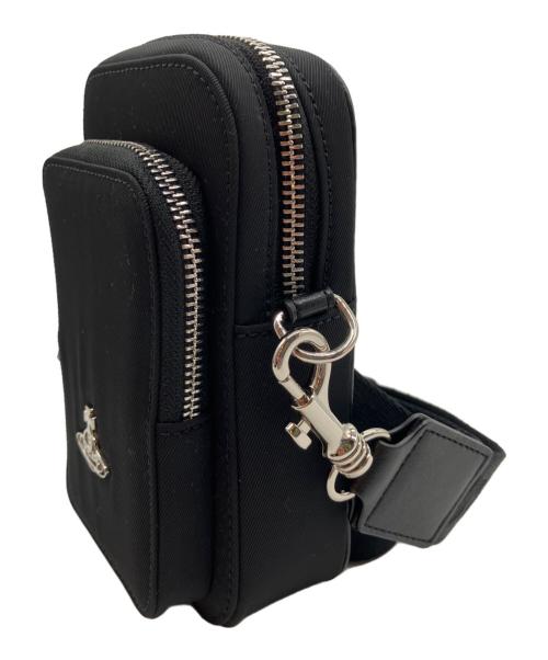 Vivienne Westwood（ヴィヴィアンウエストウッド）Vivienne Westwood (ヴィヴィアンウエストウッド) Phone crossbody bag VEGAN/フォン クロスボディ バッグ ヴィーガン ブラックの古着・服飾アイテム