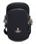 Vivienne Westwood（ヴィヴィアンウエストウッド）の古着「Phone crossbody bag VEGAN/フォン クロスボディ バッグ ヴィーガン」｜ブラック