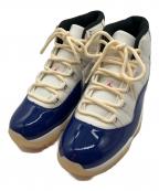 NIKEナイキ）の古着「AIR JORDAN11 RETRO RA DEEP ROYAL BLUE/FIRE RED-SAIL-BLACK/ア ジョーダン イレブン レトロ レア エア ディープ ロイヤル ブルー / ファイヤー レッド - セイル - ブラック」｜ホワイト