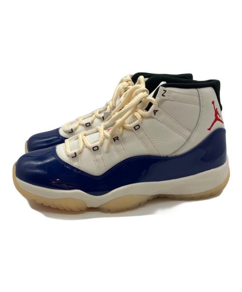 NIKE（ナイキ）AIR JORDAN11 RETRO RA DEEP ROYAL BLUE/FIRE RED-SAIL-BLACK/ア ジョーダン イレブン レトロ レア エア ディープ ロイヤル ブルー / ファイヤー レッド - セイル - ブラックの古着・服飾アイテム