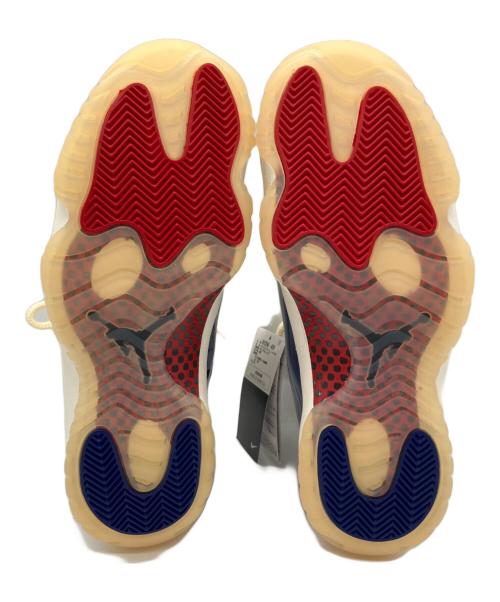 NIKE（ナイキ）AIR JORDAN11 RETRO RA DEEP ROYAL BLUE/FIRE RED-SAIL-BLACK/ア ジョーダン イレブン レトロ レア エア ディープ ロイヤル ブルー / ファイヤー レッド - セイル - ブラックの古着・服飾アイテム