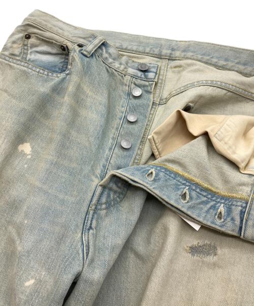 A.PRESSE（アプレッセ）A.PRESSE (アプレッセ) Washed Denim Wide Pants/ウォッシュド デニム ワイド パンツ ブルー サイズ:34の古着・服飾アイテム