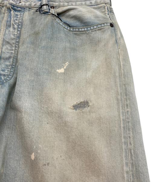 A.PRESSE（アプレッセ）A.PRESSE (アプレッセ) Washed Denim Wide Pants/ウォッシュド デニム ワイド パンツ ブルー サイズ:34の古着・服飾アイテム