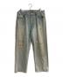 A.PRESSE（アプレッセ）の古着「Washed Denim Wide Pants/ウォッシュド デニム ワイド パンツ」｜ブルー