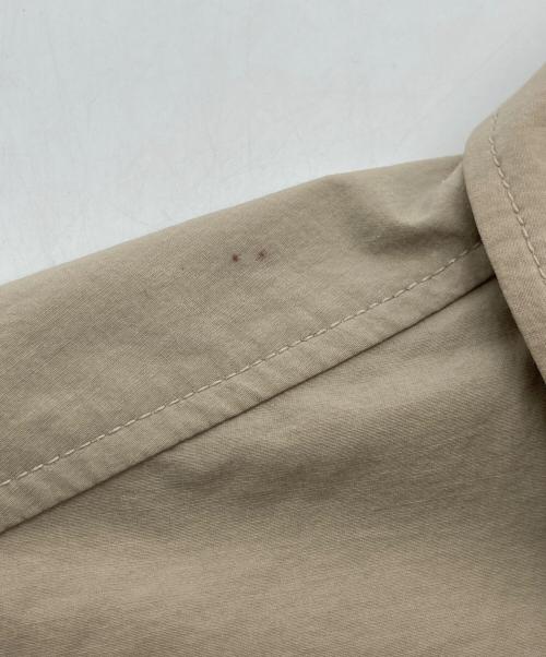 LACOSTE（ラコステ）LACOSTE (ラコステ) ワニ刺繍ナイロンシャツジャケット ベージュ サイズ:Ｌの古着・服飾アイテム