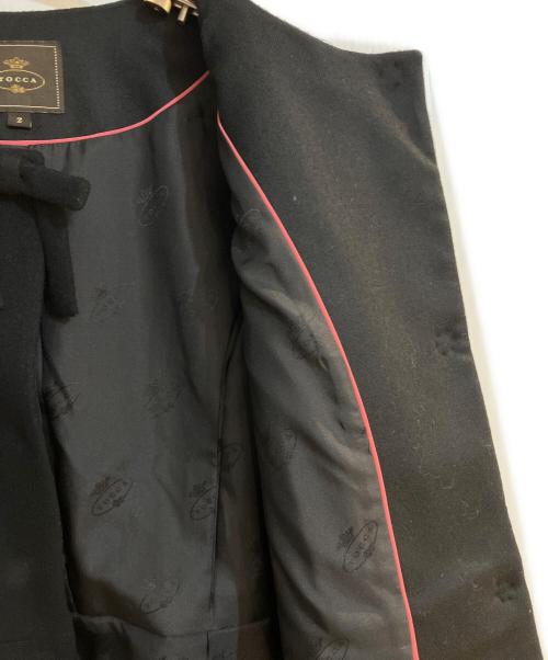TOCCA（トッカ）TOCCA (トッカ) 【消臭】MILKY PUFF リボンウールコート/ミルキーパフ ブラック サイズ:2の古着・服飾アイテム
