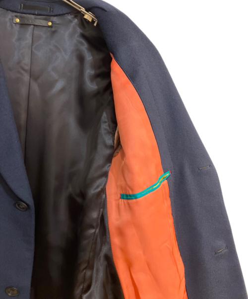 PAUL SMITH（ポールスミス）PAUL SMITH (ポールスミス) CASHMERE SINGLE CHESTER COAT/カシミヤ シングル チェスターコート ネイビー サイズ:Mの古着・服飾アイテム