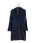 PAUL SMITH（ポールスミス）の古着「CASHMERE SINGLE CHESTER COAT/カシミヤ シングル チェスターコート」｜ネイビー