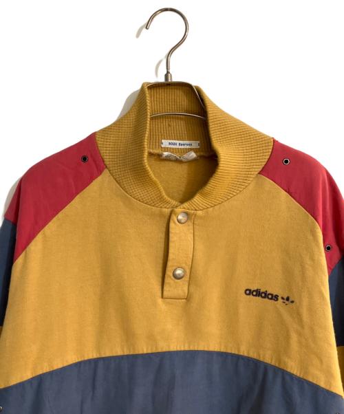 adidas（アディダス）adidas (アディダス) VENTEX ヴィンテージヘンリーネックスウェット イエロー サイズ:	FR 180の古着・服飾アイテム
