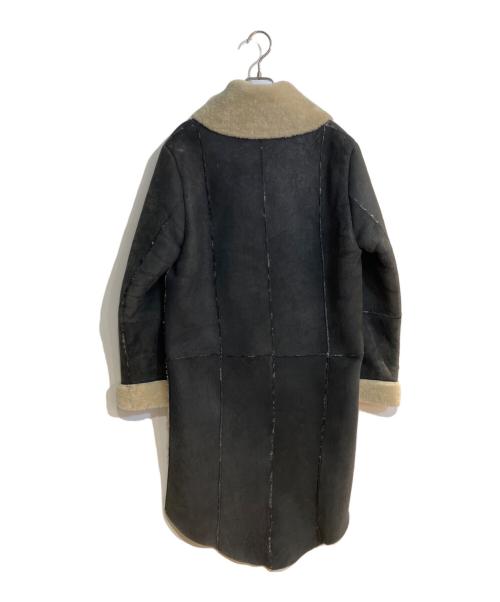 JULIUS（ユリウス）JULIUS (ユリウス) 04AW燕尾クラックドムートンコート ブラック サイズ:2の古着・服飾アイテム