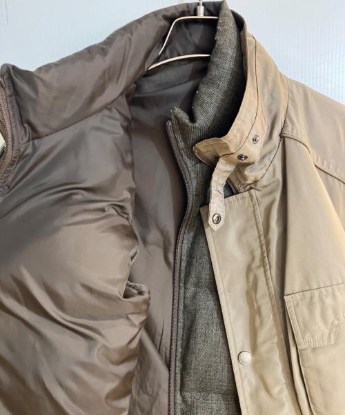 LANVIN COLLECTION（ランバンコレクション）LANVIN COLLECTION (ランバンコレクション) デタッチャブルダウンベスト付きミリタリージャケット ブラウン サイズ:48の古着・服飾アイテム