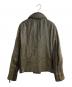 ARMANI COLLEZIONI (アルマーニ コレツィオーニ) ラムレザーレザージャケット グリーン サイズ:48：13000円