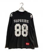 SUPREME×PLAY BOYシュプリーム×プレイボーイ）の古着「L/S Football Top」｜ブラック
