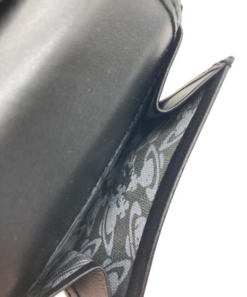 Vivienne Westwood（ヴィヴィアンウエストウッド）Vivienne Westwood (ヴィヴィアンウエストウッド) Vintage Orb 三つ折りミニウォレット ブラックの古着・服飾アイテム