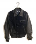 DIET BUTCHER SLIM SKINダイエットブッチャースリムスキン）の古着「Varsity jacket」｜ブラック