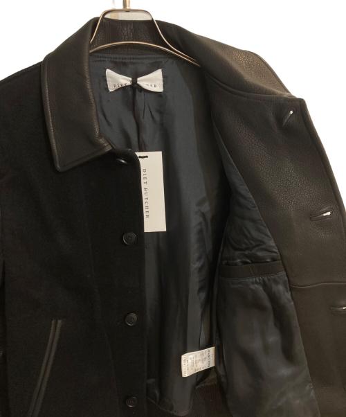 DIET BUTCHER SLIM SKIN（ダイエットブッチャースリムスキン）DIET BUTCHER SLIM SKIN (ダイエットブッチャースリムスキン) Varsity jacket ブラック サイズ:1 未使用品の古着・服飾アイテム