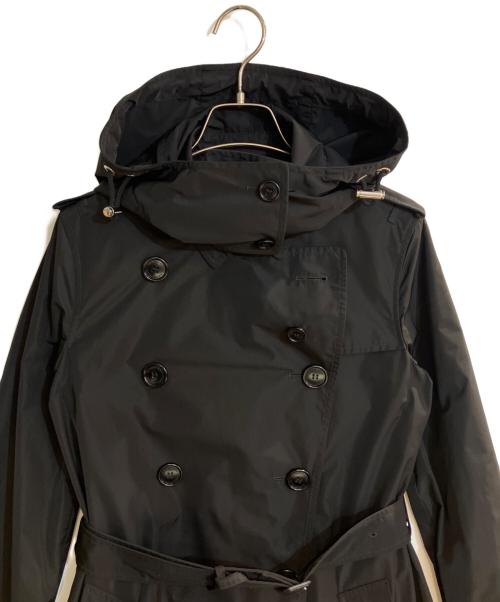 BURBERRY（バーバリー）BURBERRY (バーバリー) デタッチャブルフード トレンチコート ブラック サイズ:36の古着・服飾アイテム