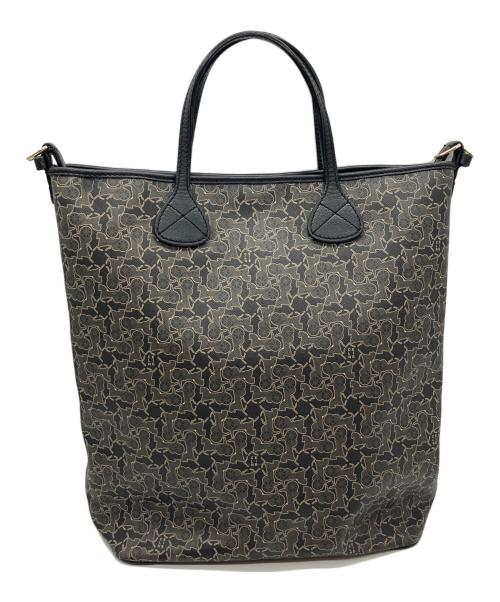 CELINE（セリーヌ）CELINE (セリーヌ) 馬車柄ハンドバッグ ブラックの古着・服飾アイテム