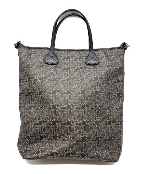 CELINE（セリーヌ）CELINE (セリーヌ) 馬車柄ハンドバッグ ブラックの古着・服飾アイテム