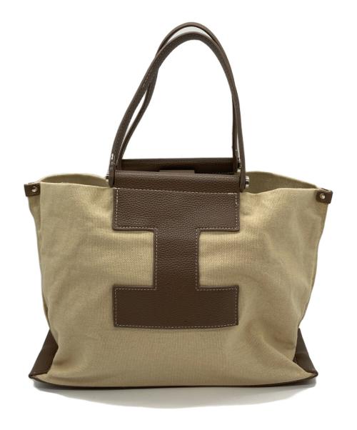 IACUCCI（イアクッチ）IACUCCI (イアクッチ) キャンバスソルベットSハンドバッグ カーキの古着・服飾アイテム
