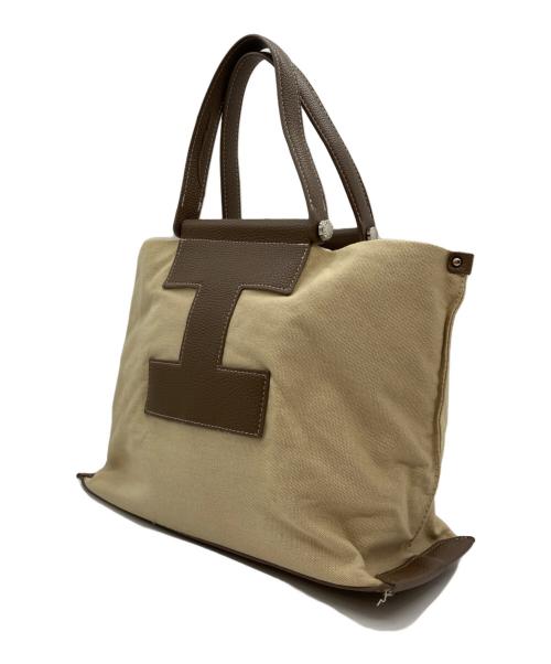 IACUCCI（イアクッチ）IACUCCI (イアクッチ) キャンバスソルベットSハンドバッグ カーキの古着・服飾アイテム