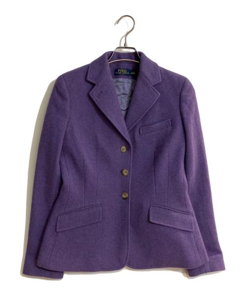 POLO RALPH LAUREN（ポロ・ラルフローレン）POLO RALPH LAUREN (ポロ・ラルフローレン) イタリア製ウールテーラードジャケット パープル サイズ:Mの古着・服飾アイテム