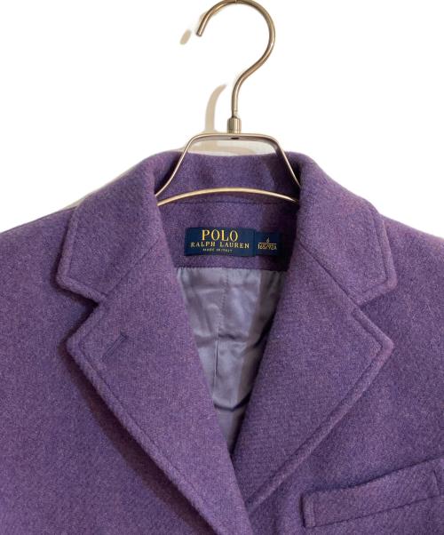 POLO RALPH LAUREN（ポロ・ラルフローレン）POLO RALPH LAUREN (ポロ・ラルフローレン) イタリア製ウールテーラードジャケット パープル サイズ:Mの古着・服飾アイテム