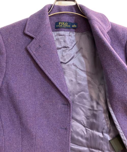 POLO RALPH LAUREN（ポロ・ラルフローレン）POLO RALPH LAUREN (ポロ・ラルフローレン) イタリア製ウールテーラードジャケット パープル サイズ:Mの古着・服飾アイテム