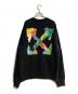 OFFWHITE (オフホワイト) ブラッシュ アロー クルーネック プルオーバー スウェット ブラック サイズ:XL：20000円