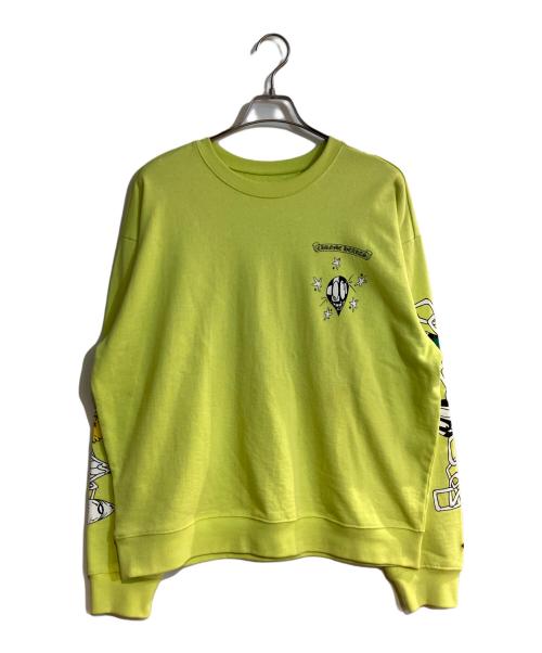 CHROME HEARTS（クロムハーツ）CHROME HEARTS (クロムハーツ) MATTY BOY クルーネックスウェット イエロー サイズ:XLの古着・服飾アイテム
