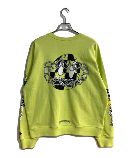 CHROME HEARTS（クロムハーツ）CHROME HEARTS (クロムハーツ) MATTY BOY クルーネックスウェット イエロー サイズ:XLの古着・服飾アイテム