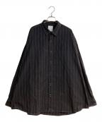 Stripes For Creativeストライプ フォー クリエイティブ）の古着「STITCHED SFC SHIRT/スティッチド エスエフシー シャツ」｜ブラック
