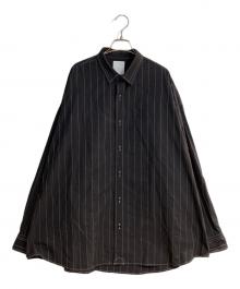 Stripes For Creative（ストライプ フォー クリエイティブ）の古着「STITCHED SFC SHIRT/スティッチド エスエフシー シャツ」｜ブラック