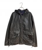DIESELディーゼル）の古着「J-DANコーティングデニムジップパーカー」｜ブラック