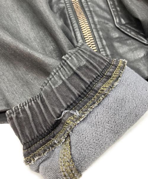 DIESEL（ディーゼル）DIESEL (ディーゼル) J-DANコーティングデニムジップパーカー ブラック サイズ:Sの古着・服飾アイテム