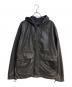 DIESEL（ディーゼル）の古着「J-DANコーティングデニムジップパーカー」｜ブラック